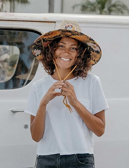 Straw Hat for Men & Women | Lifeguard Hat, Beach Hat & Sun Hat | UPF 50+ Wide Brim for Sun Protection | One Size | Hemlock